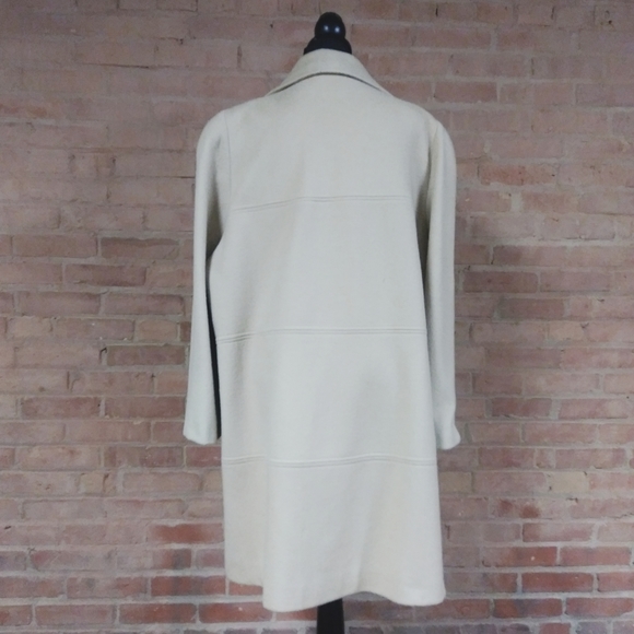 Alorna | PLUS Vtg. Wool Buttondown Coat Tan - Picture 4 of 8